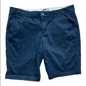 Womens JCPenney JC Penney Navy Blue Cotton Chino Shorts - Sz 12P 12 Petite